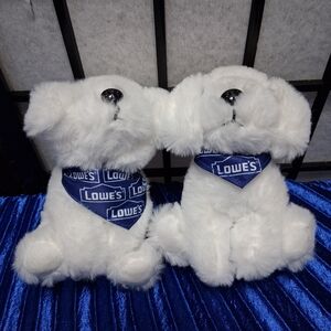 White Plush Puppy Toy